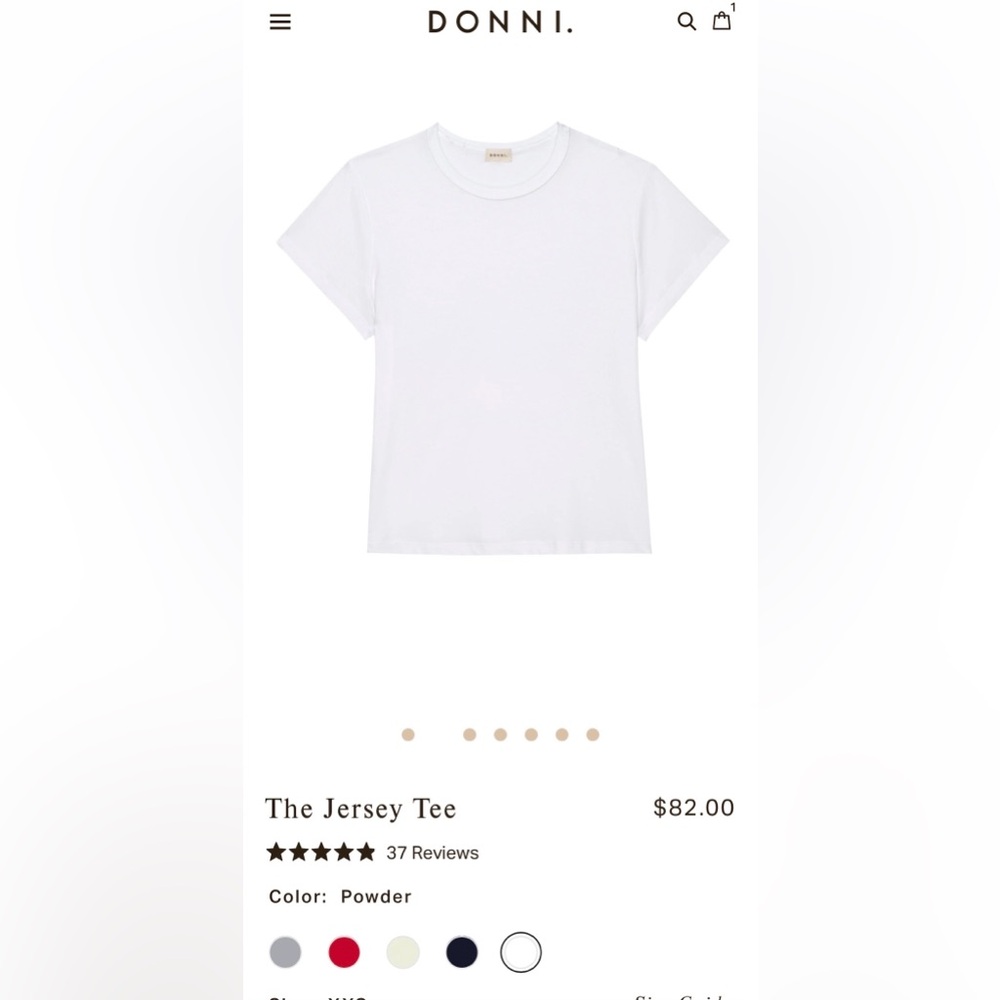 DONNI. White Tee